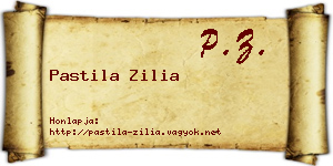 Pastila Zilia névjegykártya